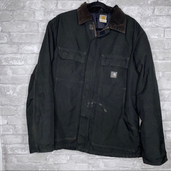 Carhartt Jackets \u0026 Coats | Men's Arctic Quilt Lined Yukon Coat C55 | Color: Black | Size: L | Pm-62247881's Closet